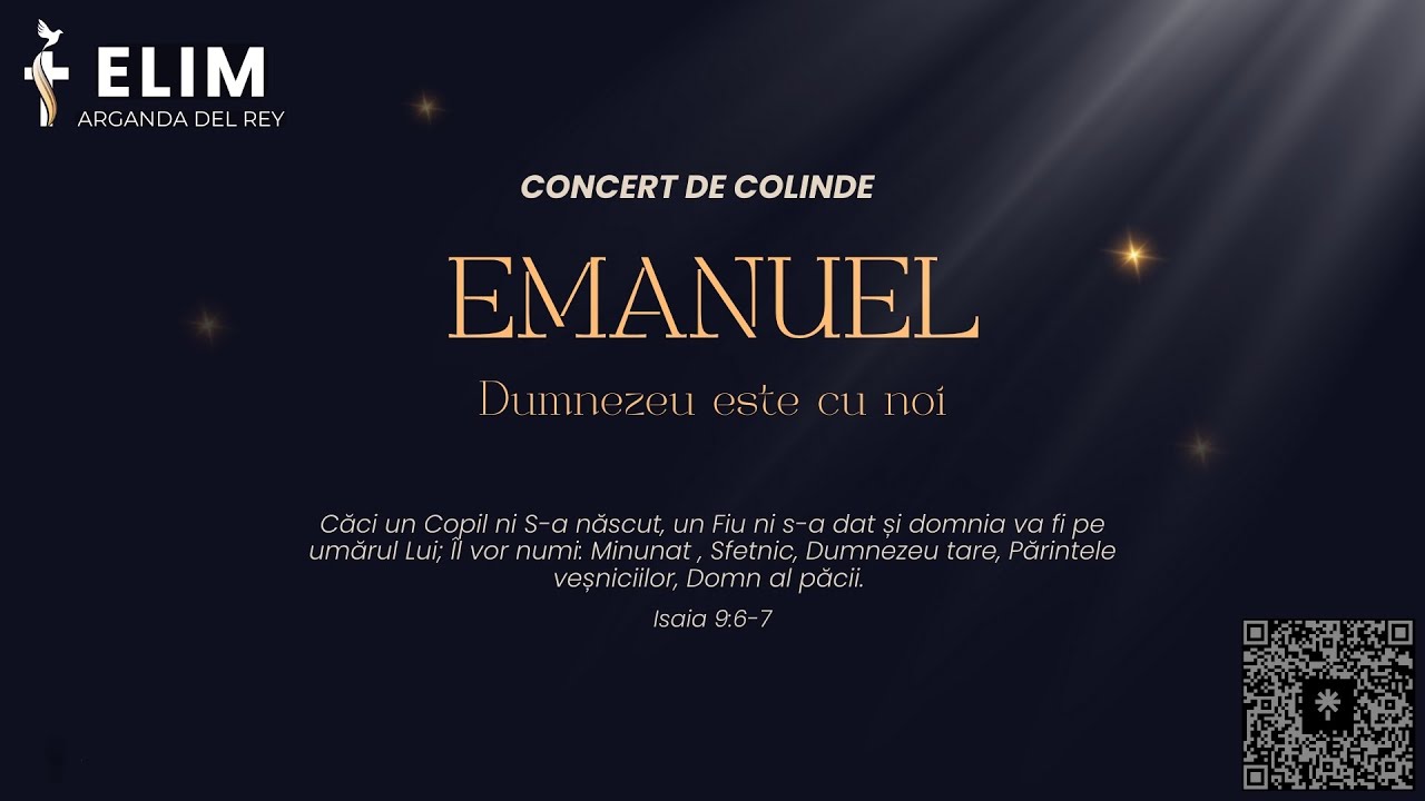 Concert de colinde -  Duminică 21 Decembrie 2025