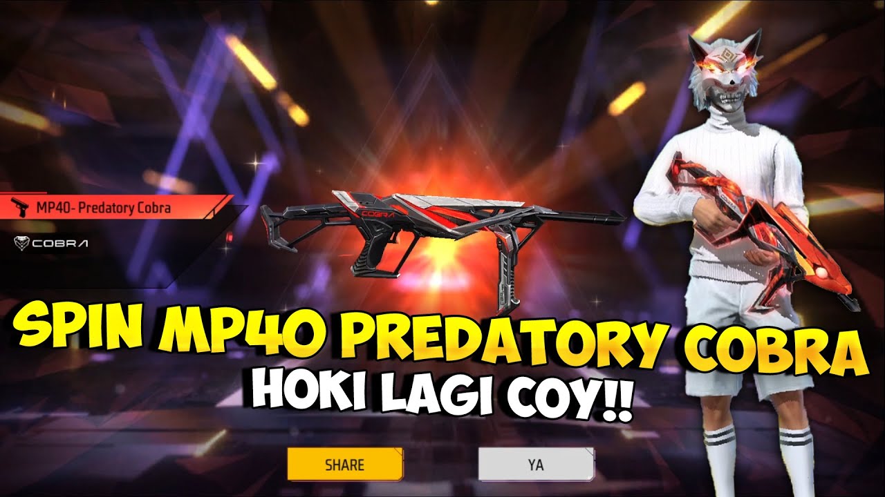 BORONG MP40 PREDATORY COBRA !! Hoki Banget Spin Evo MP40 Cobra Auto Upgrade Level