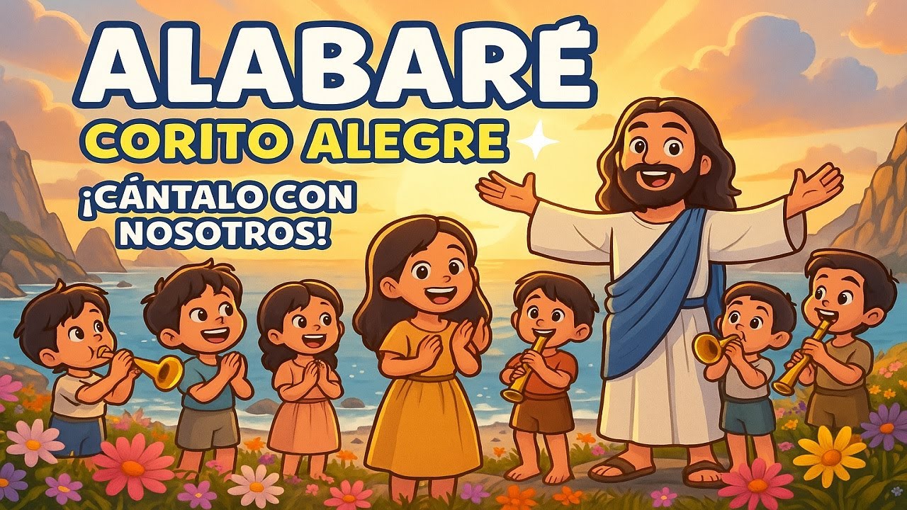 Alabaré a mi Señor – Corito Cristiano Alegre con Jesús y Niños | Video Musical Animado