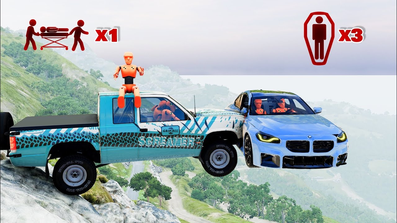 Realistic High-Speed Car Crashes #14 | BeamNG.drive