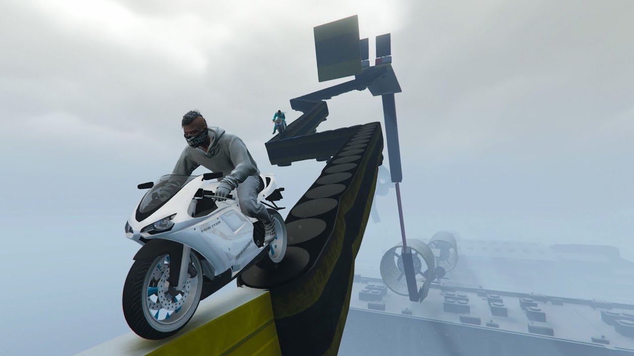PARKOUR NEVADO IMPOSIBLE!! - CARRERA GTA V ONLINE - GTA 5 ONLINE