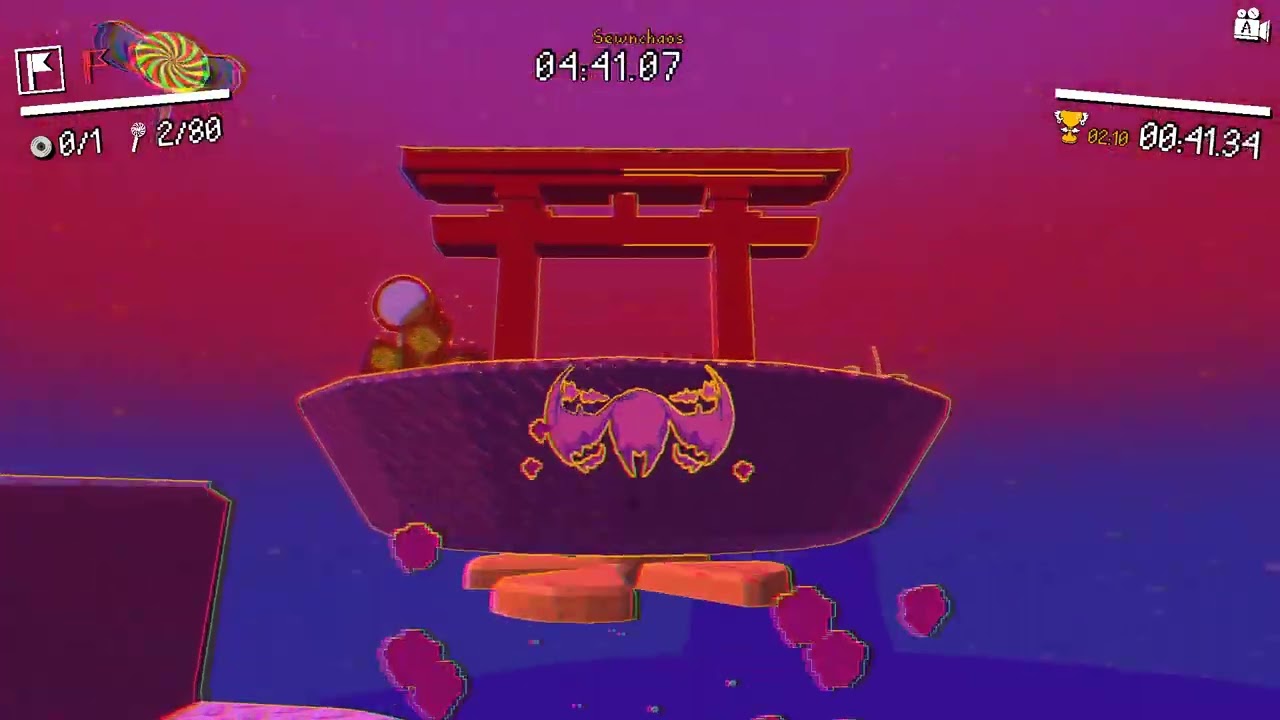 Demon Turf: Neon Splash any% speedrun 8:32.04
