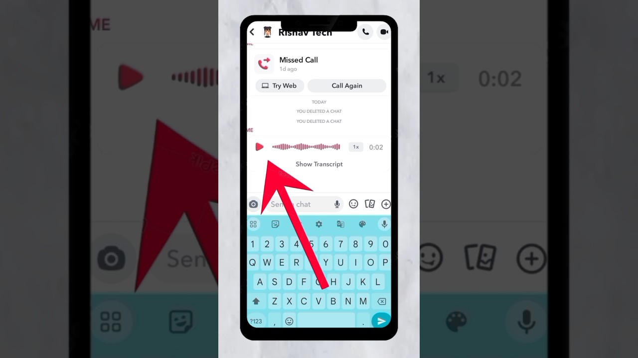 Snapchat par voice message kaise bheje 😱 How to send voice messages on Snapchat 2025 | #shorts