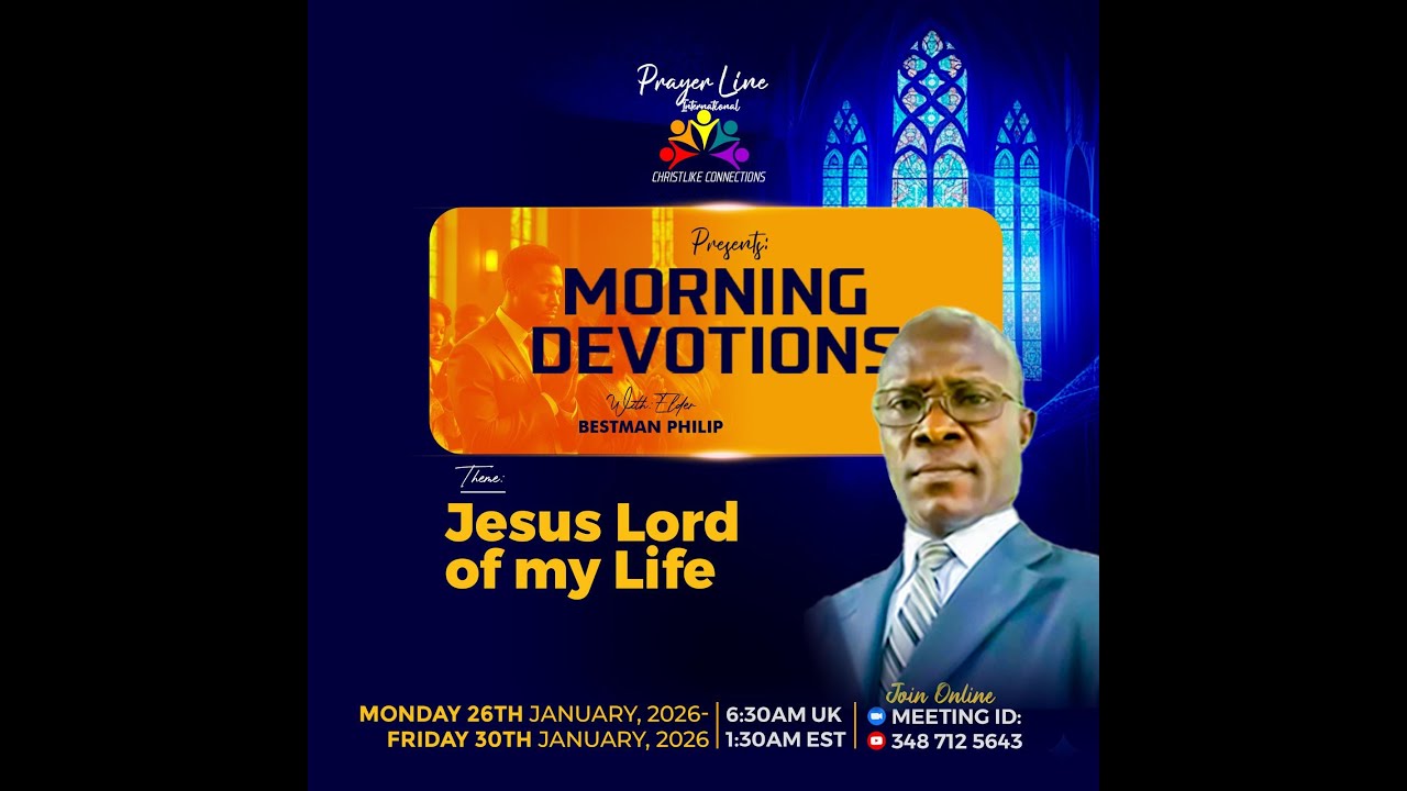 Prayer Line International 26.01.26 Elder Bestman Phillip 