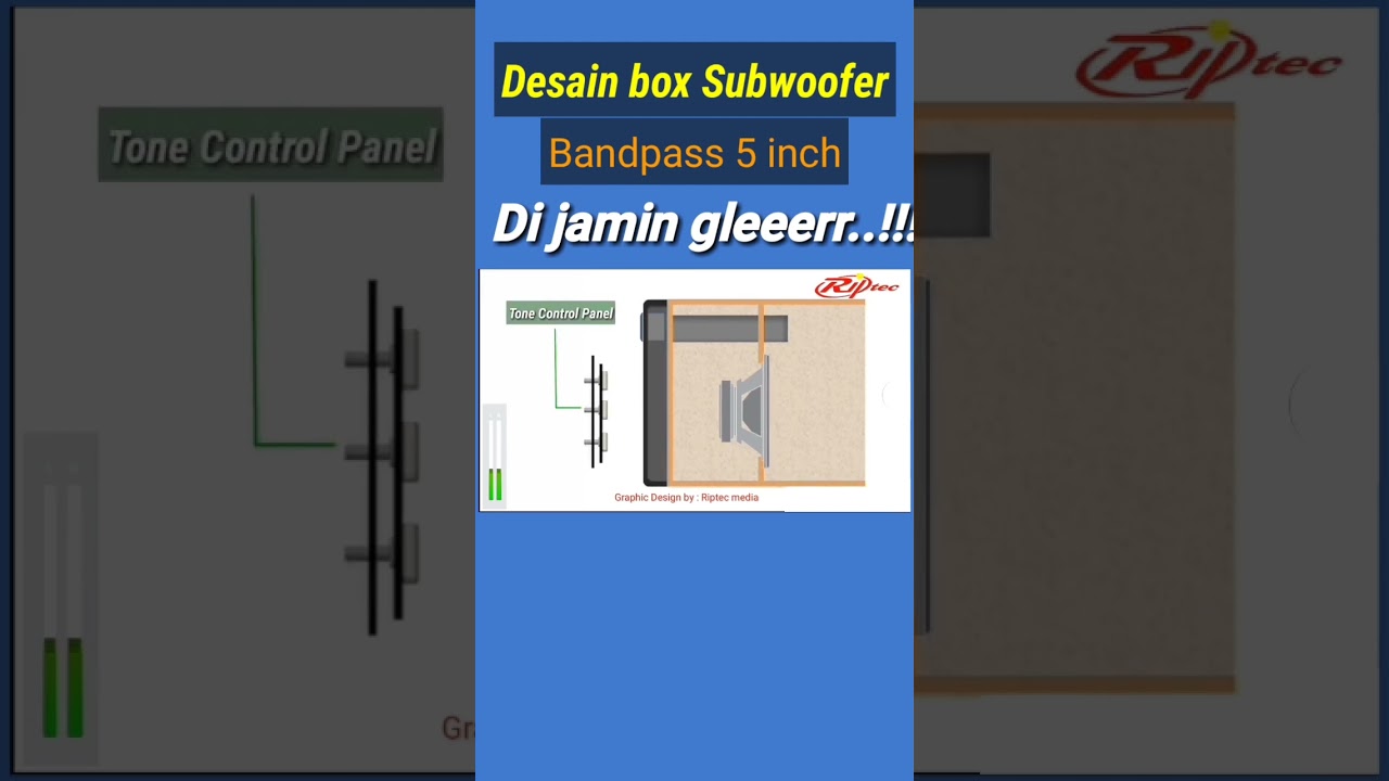 DESAIN BOX SUBWOOFER BANDPASS 5 INCH / di jamin gleeerrr...!!! #subwoofer #boxsubwoofer #speakers