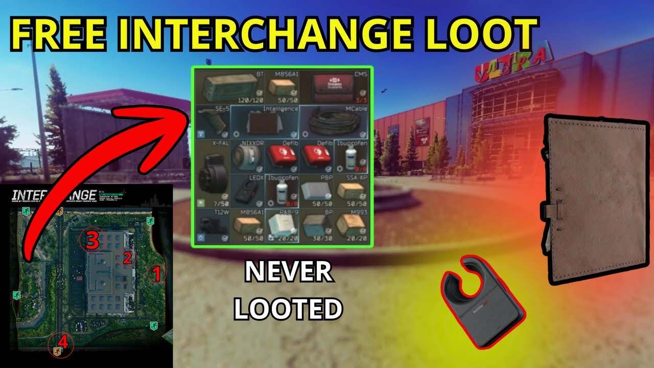 Intel, LEDX & High-Pen Ammo | 4 Free Loot Locations on Interchange 2M + RUB per RAID Guide
