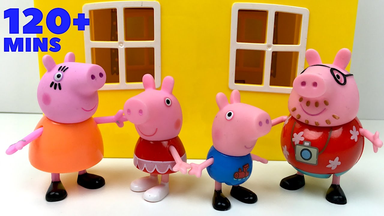 PEPPA PIG CON SU FAMILIA MAMA PIG PAPA PIG HERMANO GEORGE ABUELO Y AMIGOS - COLECCIÓN DE VÍDEO