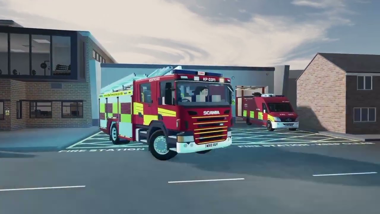 Police, Fire & Ambulance vehicles responding in Kertford