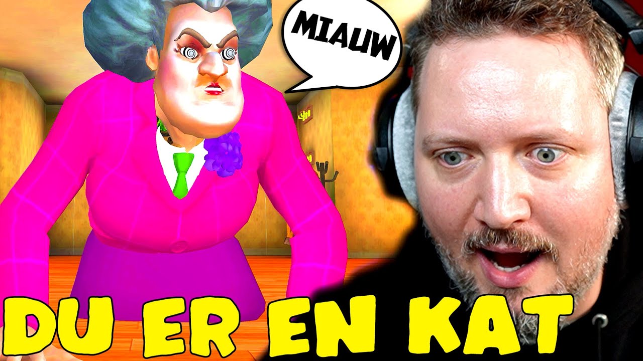 Jeg *HYPNOTISEREDE* min ONDE LÆRER!😝 - Scary Teacher 3D #5