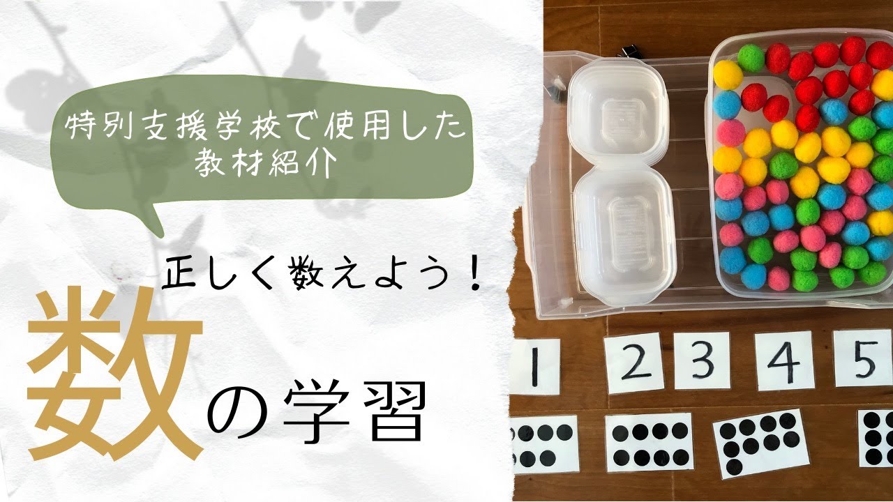 【特別支援教育の教材紹介②】数の学習　＃特別支援教育　＃教材　＃元支援学校教員　＃数の概念　＃幼児教育　＃１００均