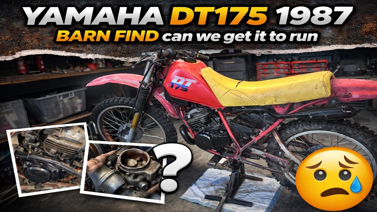 Yamaha DT 175 1987 Barn Find can we get it to run