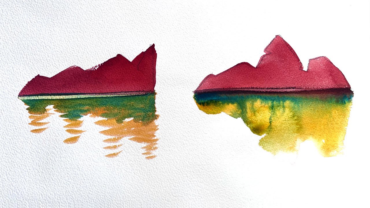 2 Techniques pour Peindre les Reflets à l'Aquarelle (TUTO)