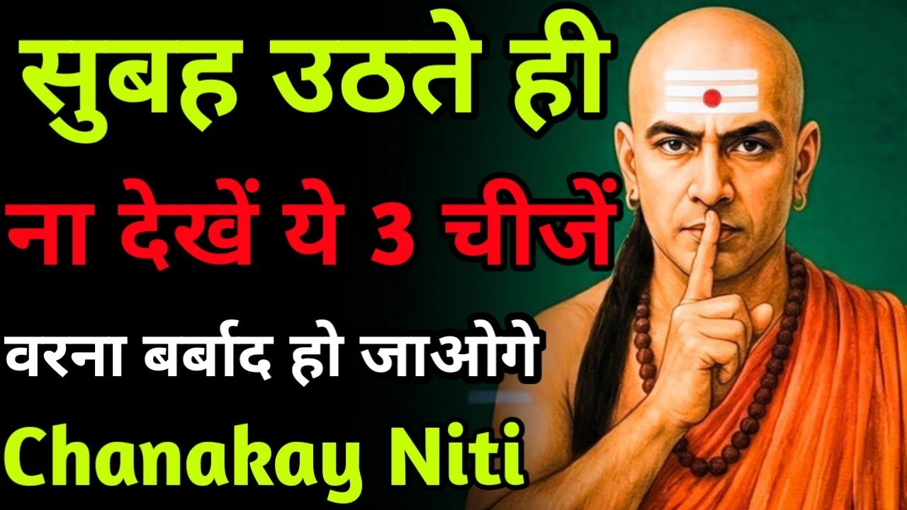 सुबह उठते ही ना देखें ये 3 चीजें वरना बर्बाद हो जाओगे। Chanakay Niti। Chanakay Motivation Video।