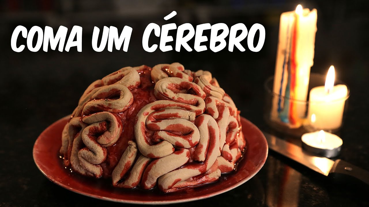 Como fazer CÉREBRO COMESTÍVEL - receitas de Halloween