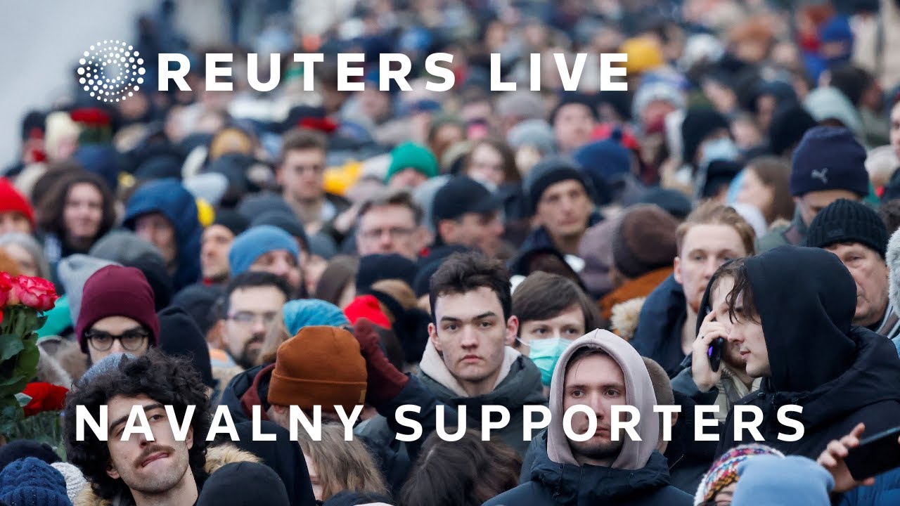 LIVE: Alexei Navalny supporters gather near the cemetery where the opposition figure was buried