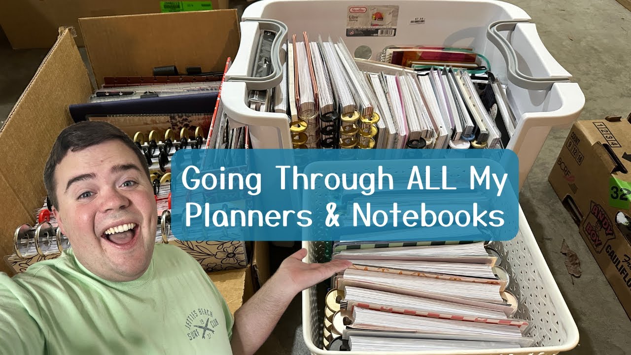 Let's Organize & Destash My Planners & Notebooks - Shop My Planner Stash Before I Move!