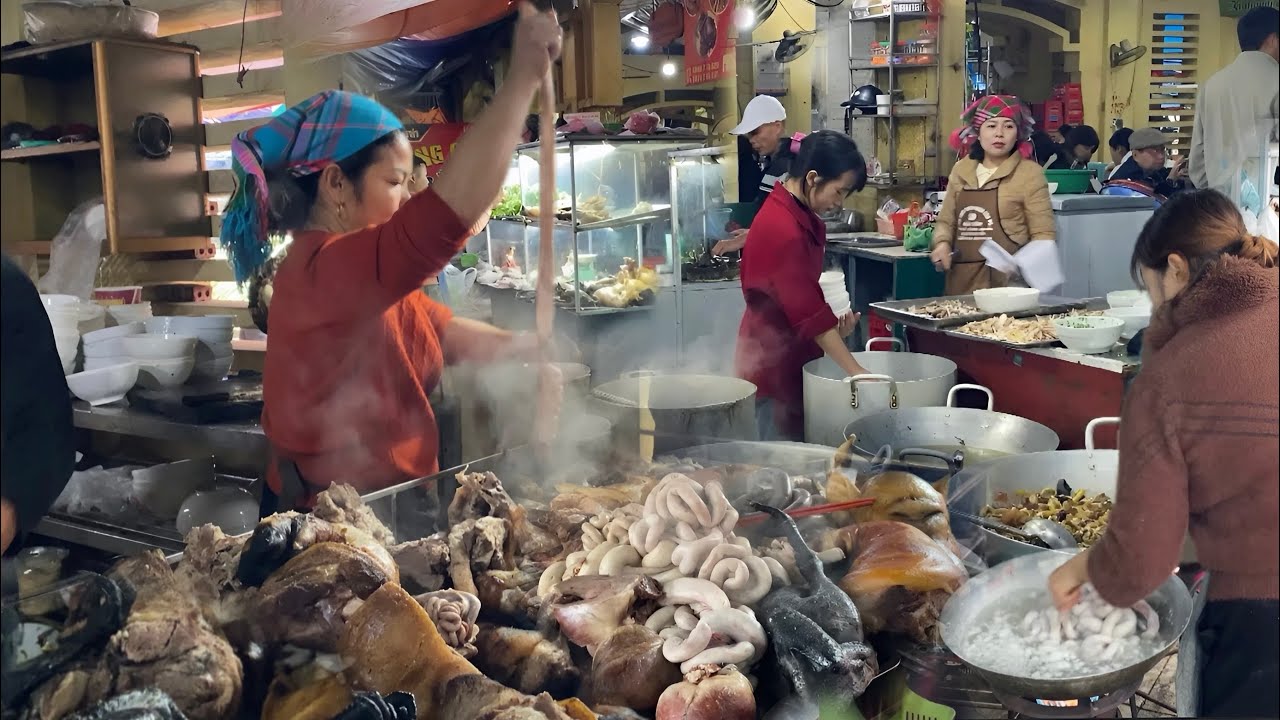 Chợ Phiên Bắc Hà Ẩm Thực Ngon Hấp Dẫn Thắng Cố Lợn Bản Gà Đen Nhiều Đặc Sản Rừng Quý Hiếm.