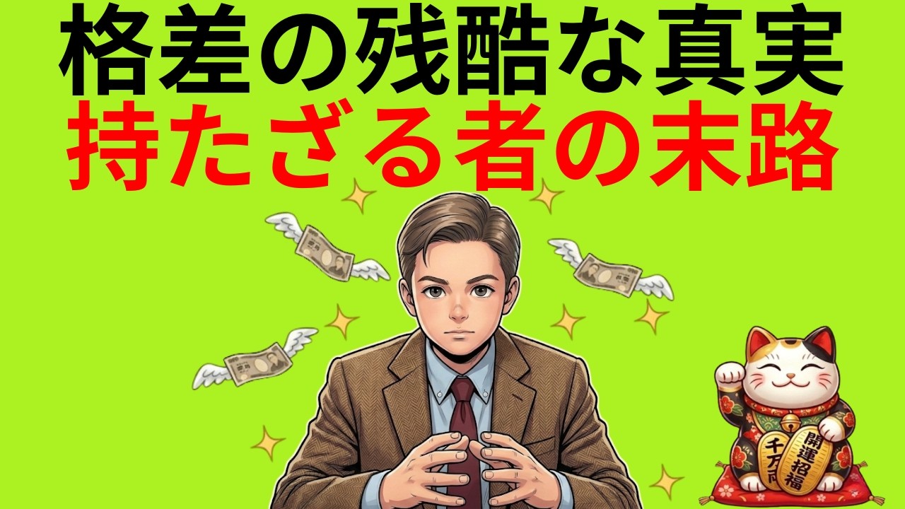【格差の正体】なぜ富裕層だけが笑うのか？ピケティの公式「r＞g」で見えた、努力が報われない時代の歩き方|図解でわかる経済とお金