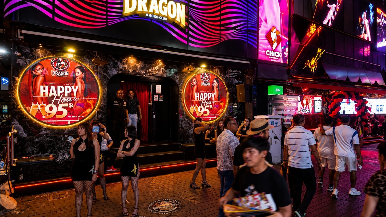🇹🇭[4K] Exploring Pattaya’s Nightlife Districts🔥Pubs, Music & Lights