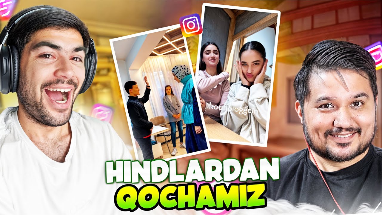 INSTAGRAM REAKSIYA - HINDLARDAN QOCHAMIZ! ENG SARA KRINJ VIDEOLAR #1 SON