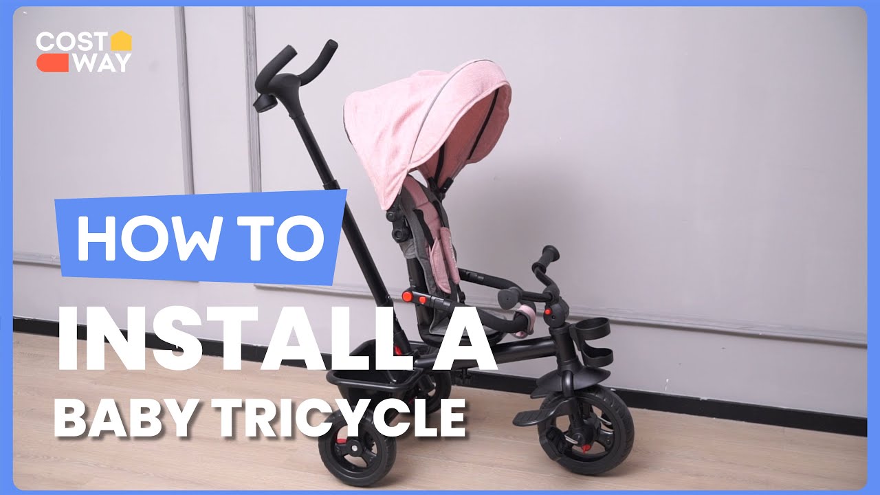 How to Install the 4-in-1 Baby Tricycle Toddler Trike | BC10056#costway #howto