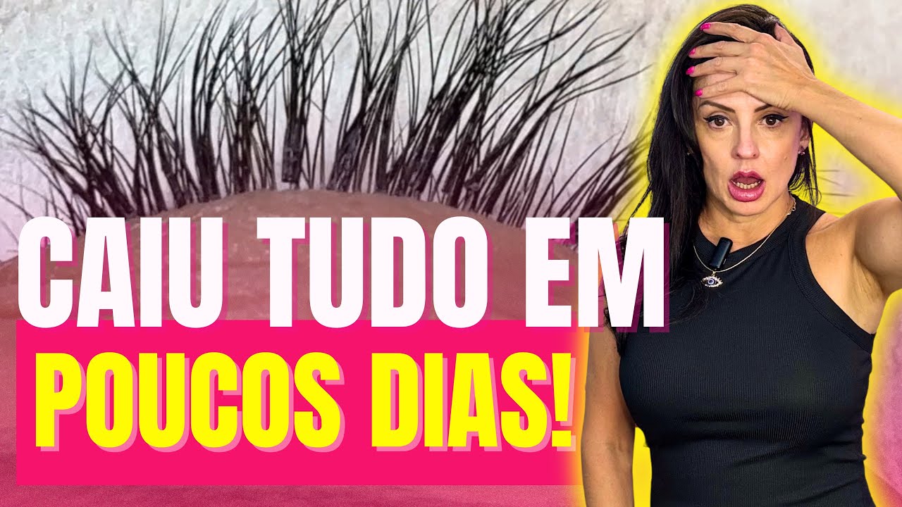 ❌FALSA COLAGEM! O principal motivo (que ninguém te ensina 🤫) para os CÍLIOS CAÍREM RÁPIDO! 😖
