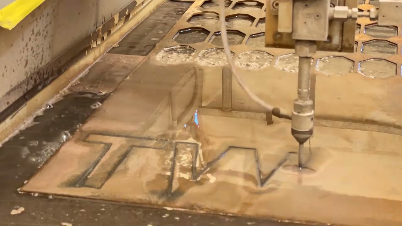TWA Group water jet cutter time lapse