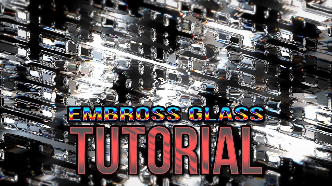 Particle Array 3D And Embross Glass | After Effects Tutorial Background #349