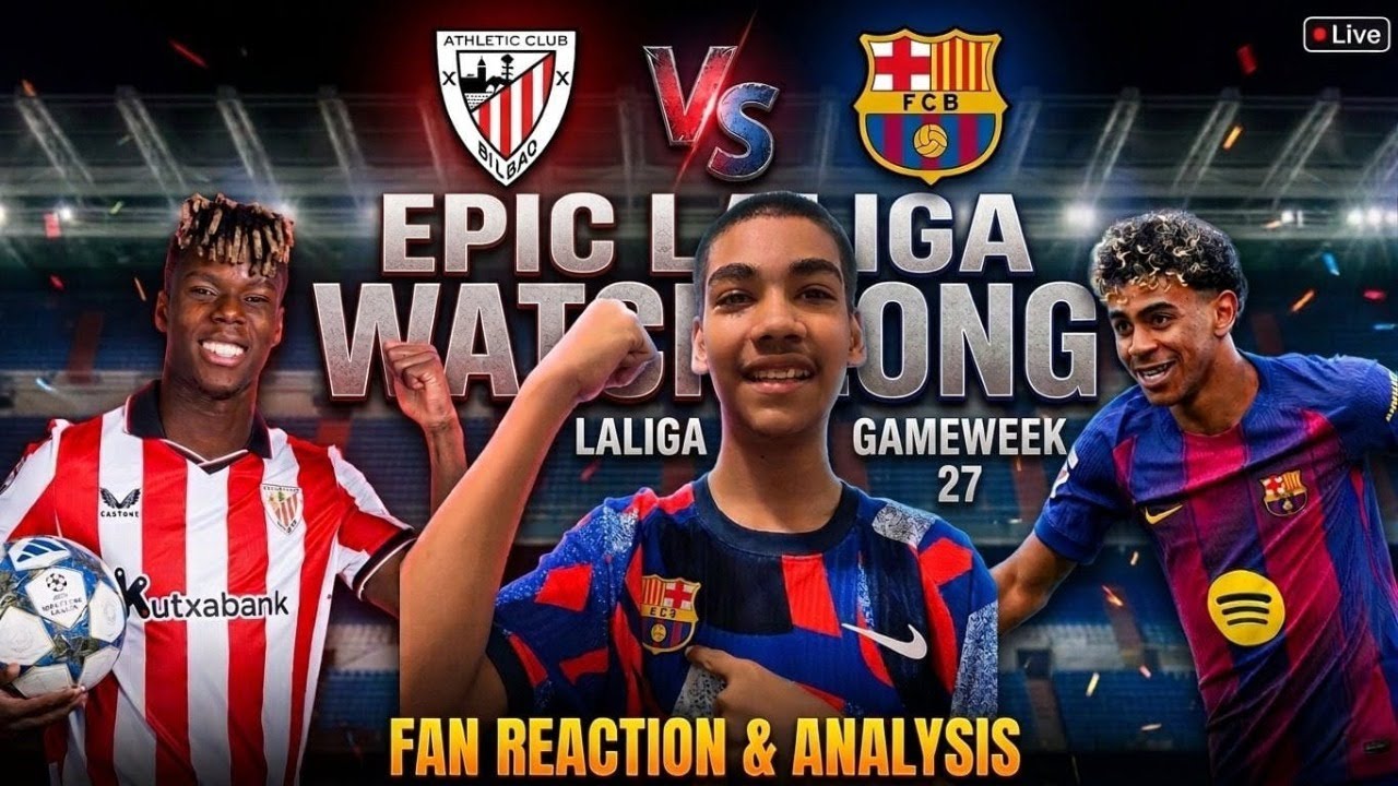 Barcelona vs Athletic Bilbao LIVE Watchalong | Barca Away at the Basque | La Liga Live Reaction