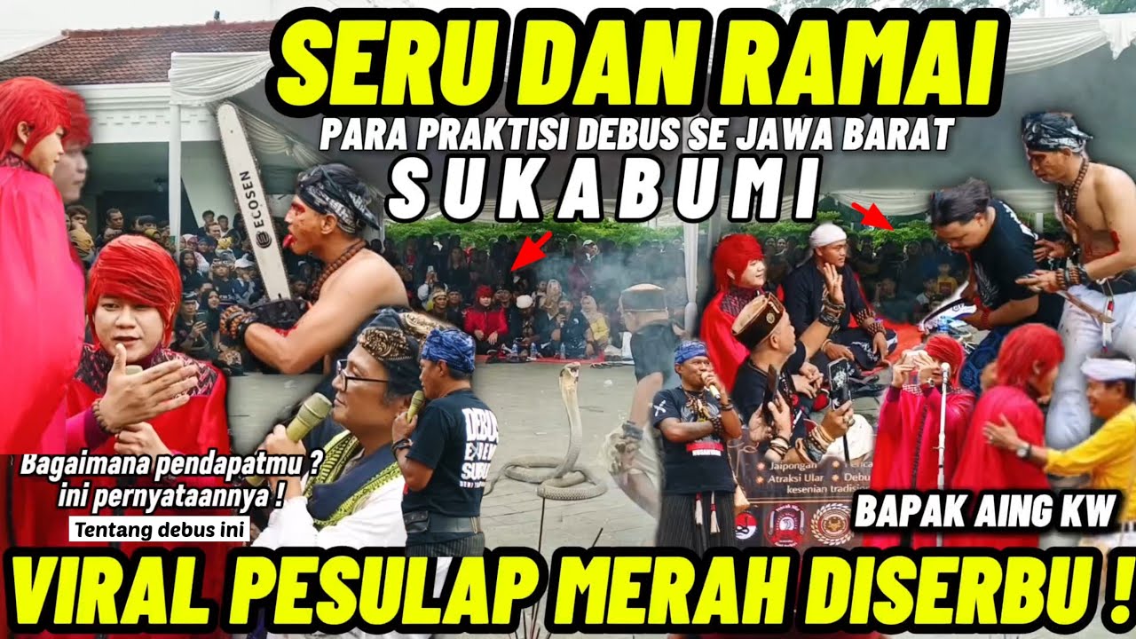 VIRAL !! PARA PRAKTISI DEBUS DI SUKABUMI ATR4KSI DI HADAPAN MARCEL RADHIVAL PESULAP MERAH 