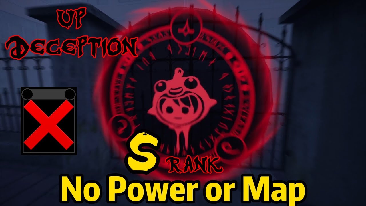 UP Deception Chapter 1 No Map，No powers,S-Rank，No Death ，Hard Mode[Dark Deception Fan Game]