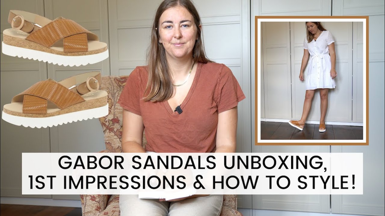 GABOR SANDALS - UNBOXING, 1ST IMPRESSIONS & HOW TO STYLE FLATFORMS FOR SUMMER! Summer Outfit Inspo!