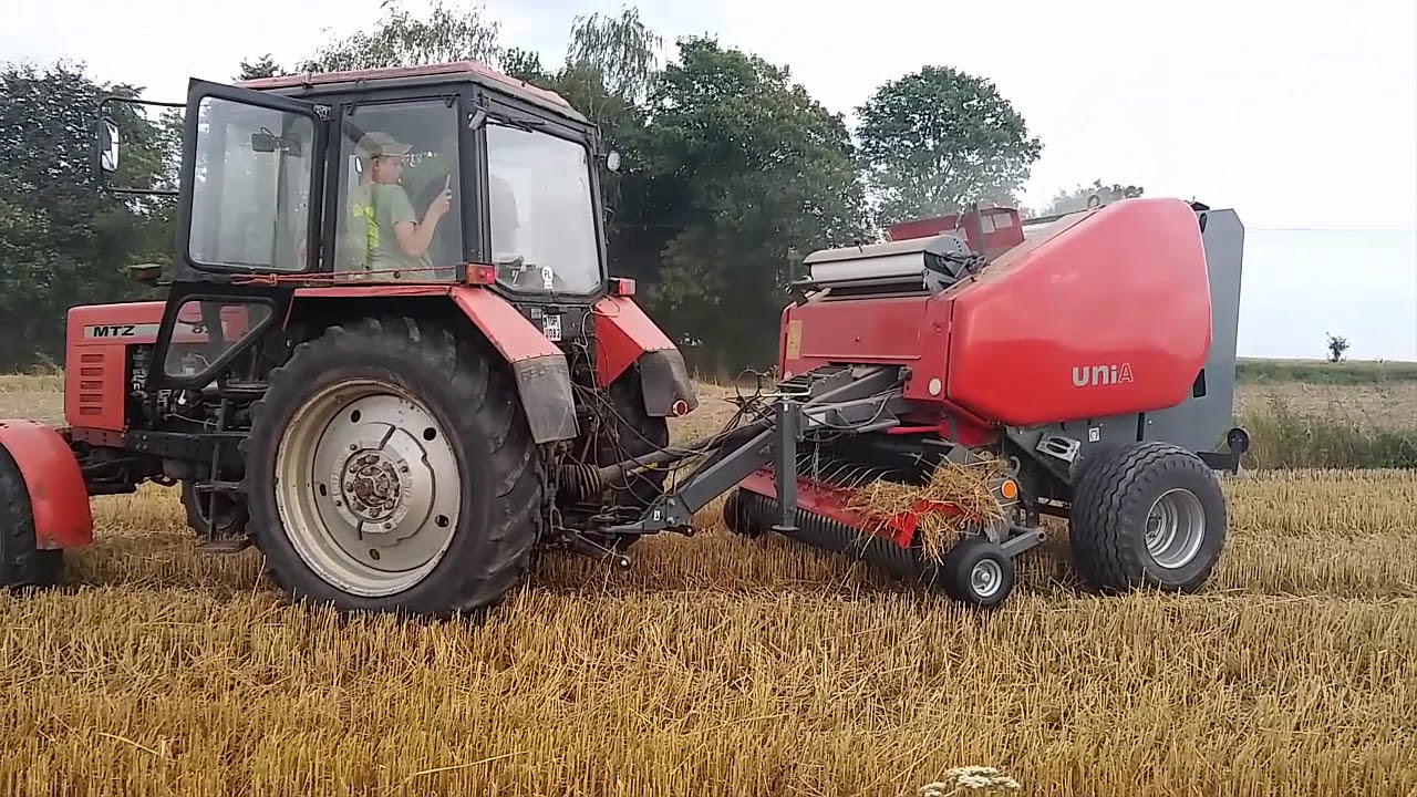 Prasowanie słomy 2017 | MTZ 82 | UNIA Famarol 1.8v Eco