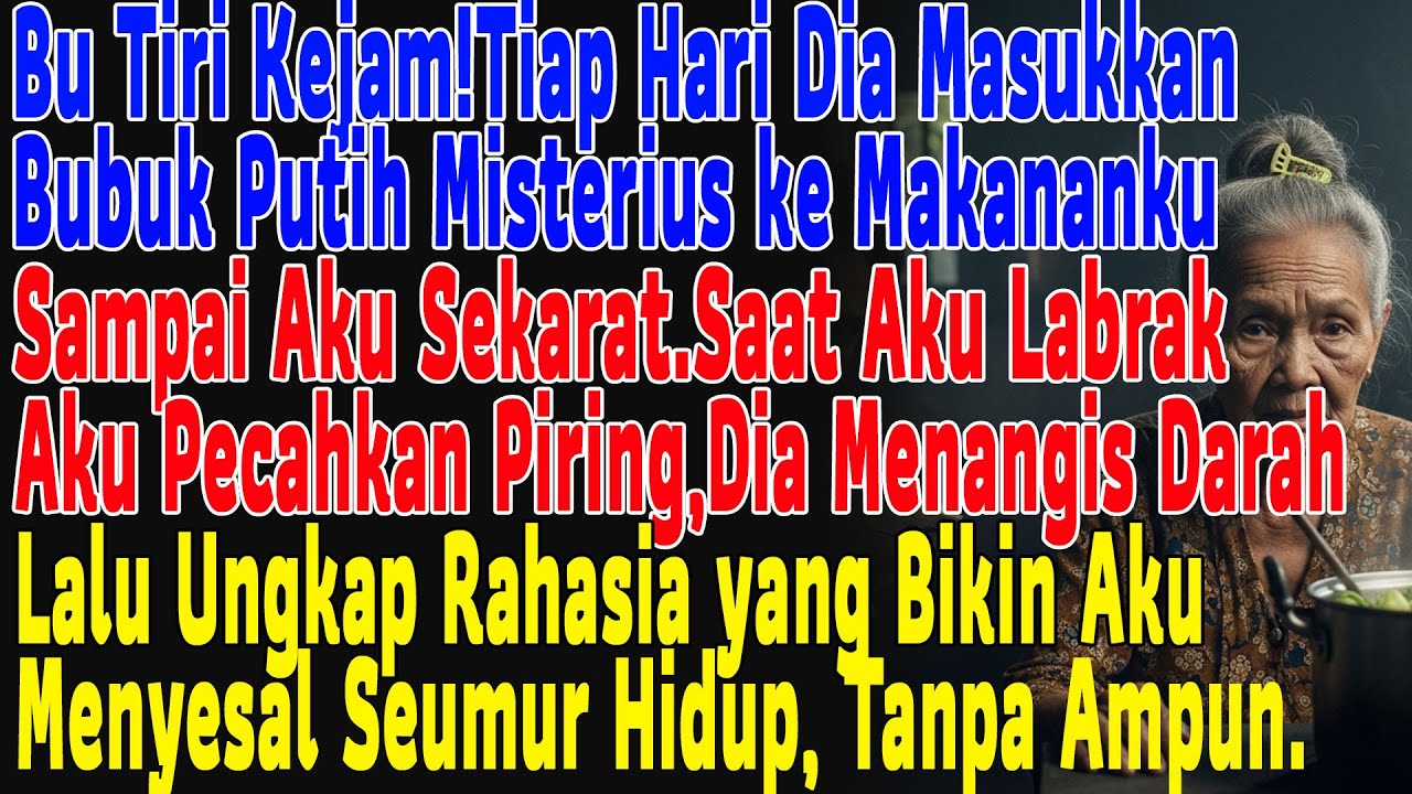 Ibu Tiri Selalu Tabur Bubuk Putih ke Nasiku.Aku Intip & Menangis Darah Tahu Kebenarannya!