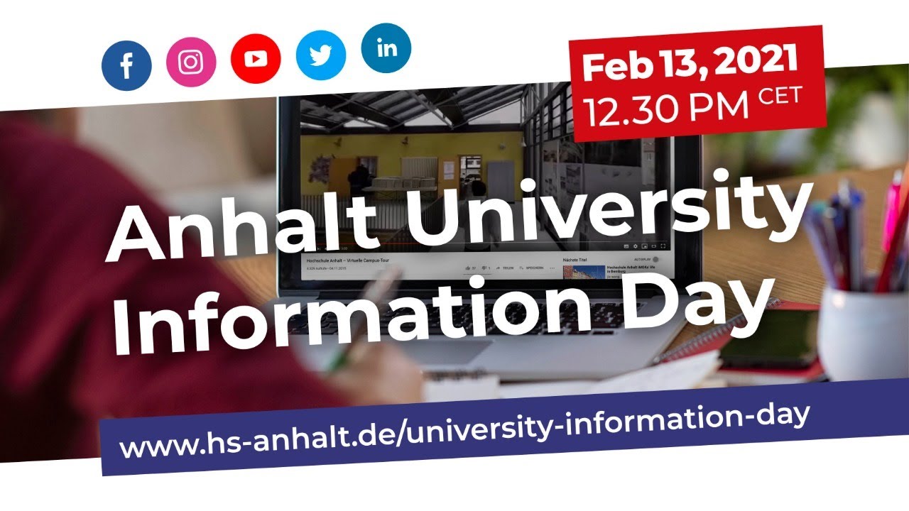 Welcome & Introduction to the Anhalt University Information Day | February 2021 | Hochschule Anhalt