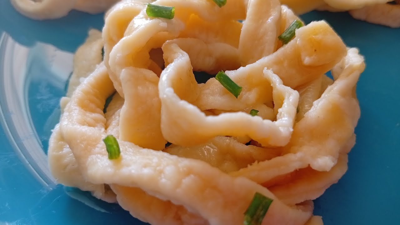 MACARRÃO CASEIRO COM 2 INGREDIENTES 