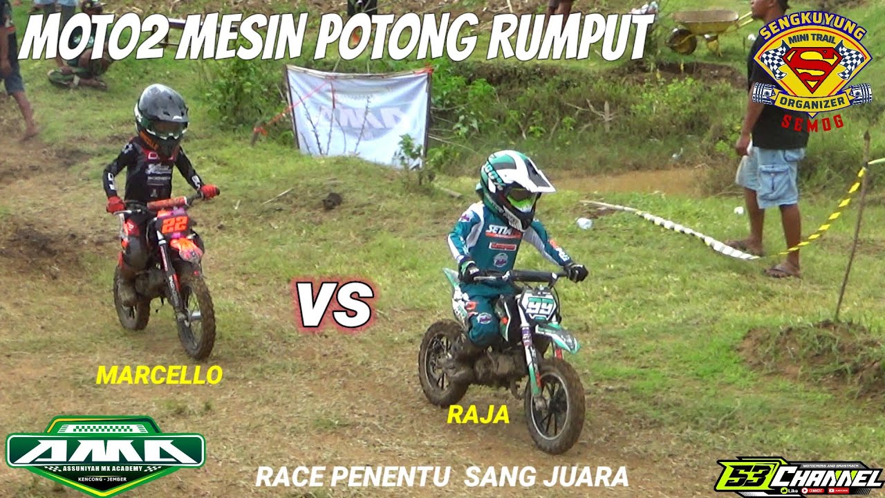 MOTO MESIN POTONG RUMPUT ‼️ RACE PENENTU SANG JUARA‼️TOM & JERY‼️ SIRCUIT LOJEJER JEMBER JATIM 