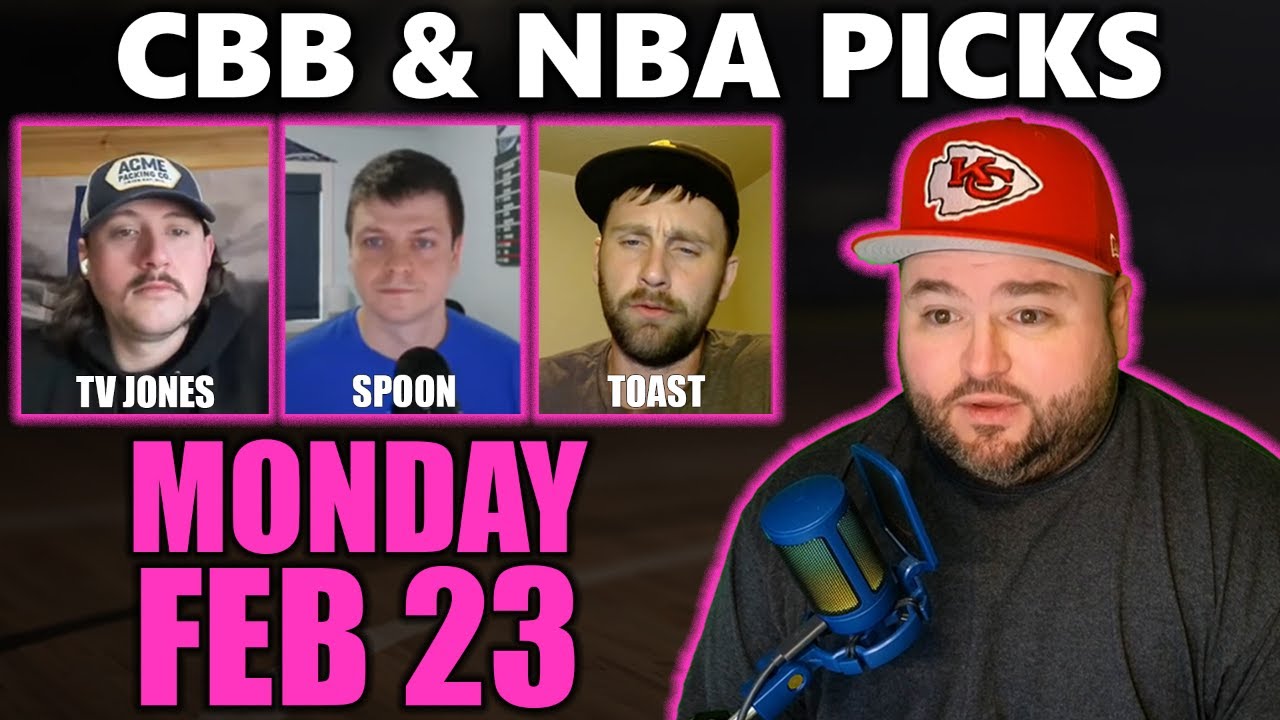 College Basketball & NBA Picks with Kyle Kirms | Monday February 23rd