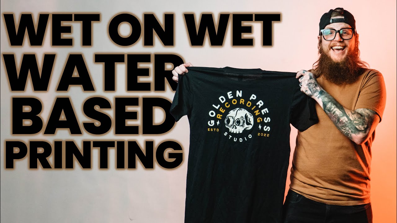 Wet on Wet Discharge Printing on a Manual Press