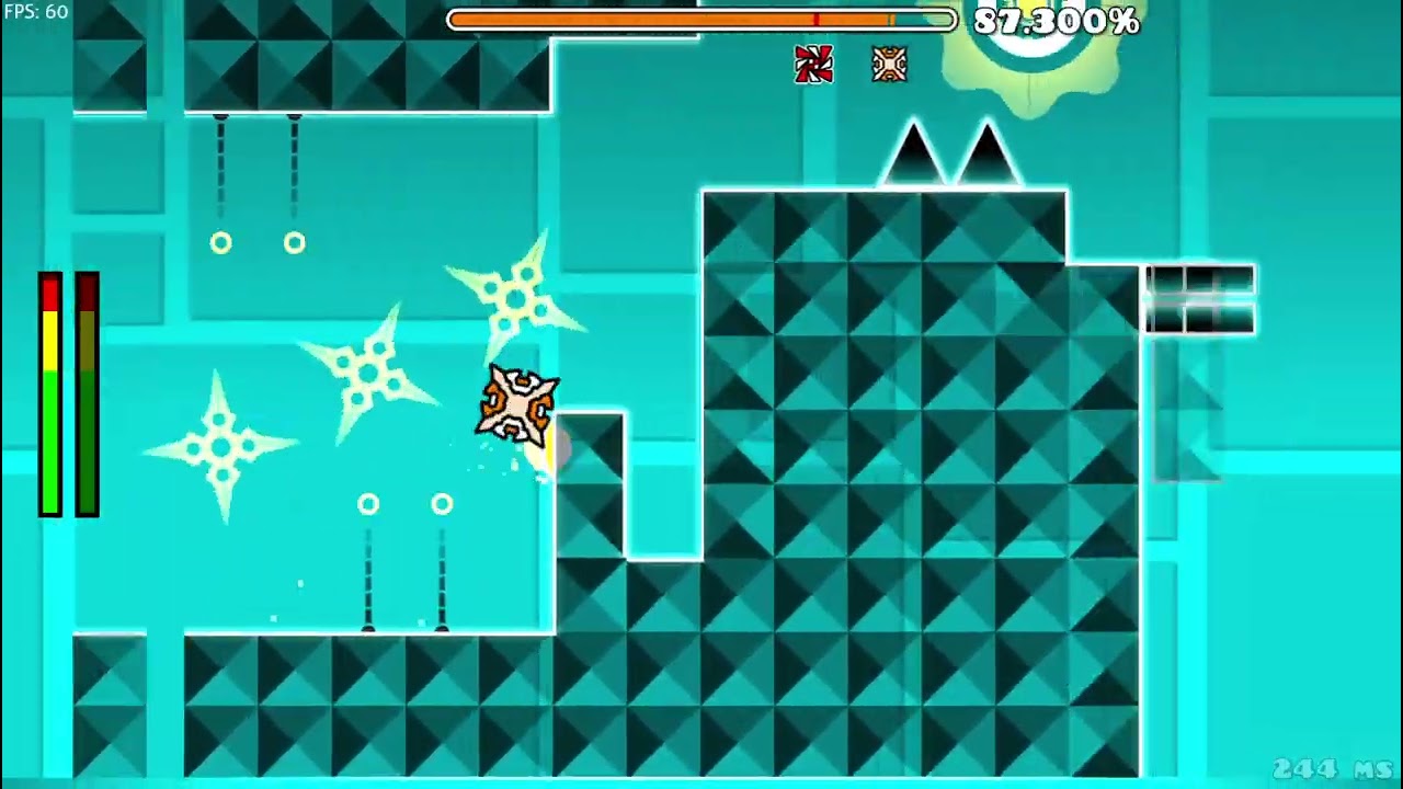 The Nightmare Geometry Dash: 92 percent%