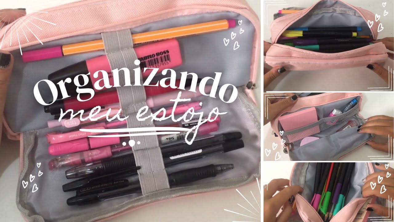 organizando meu estojo novo *2023* 💕💗- Rafa Andrade