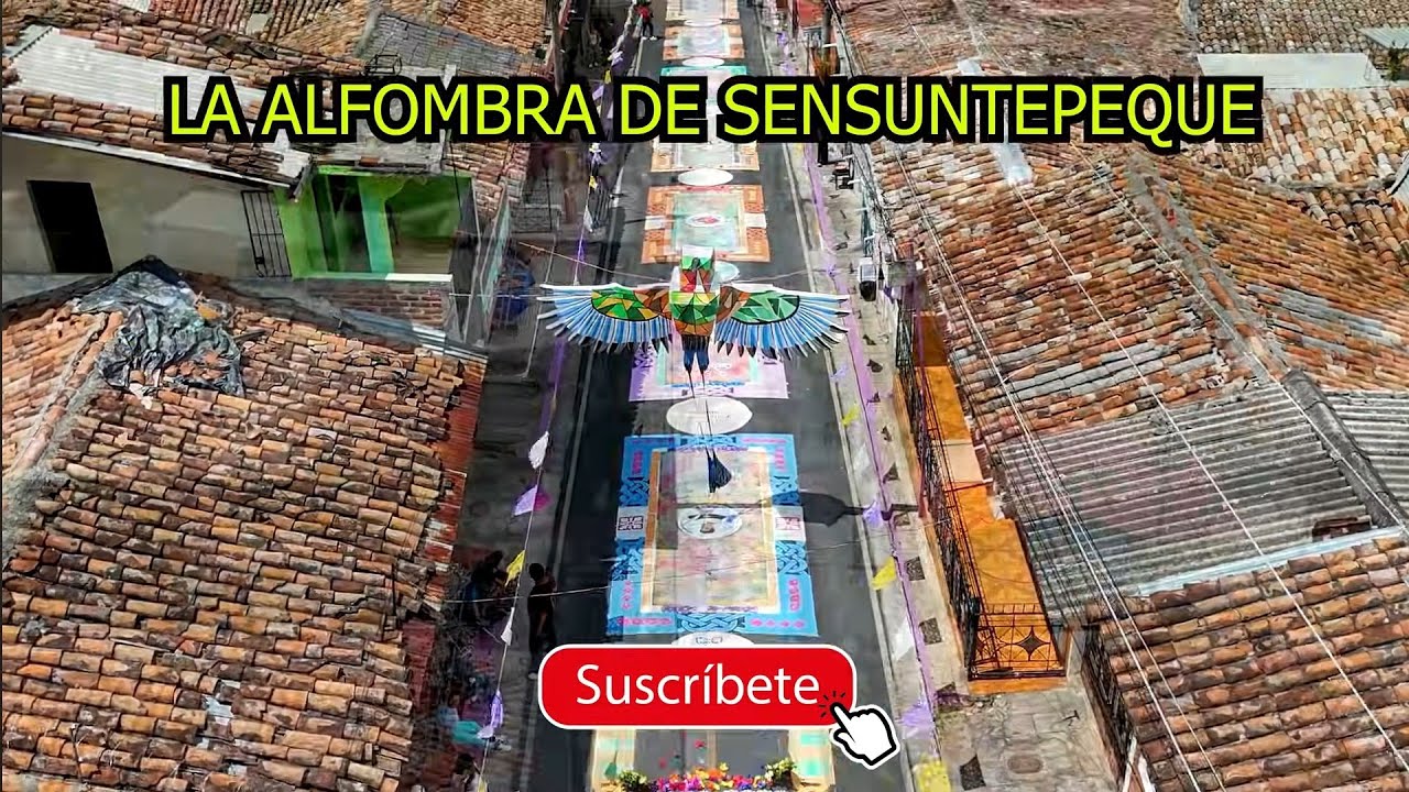 Semana Santa En EL SALVADOR, La Alfombra en Sensuntepeque, Cabañas, El Salvador 2025.