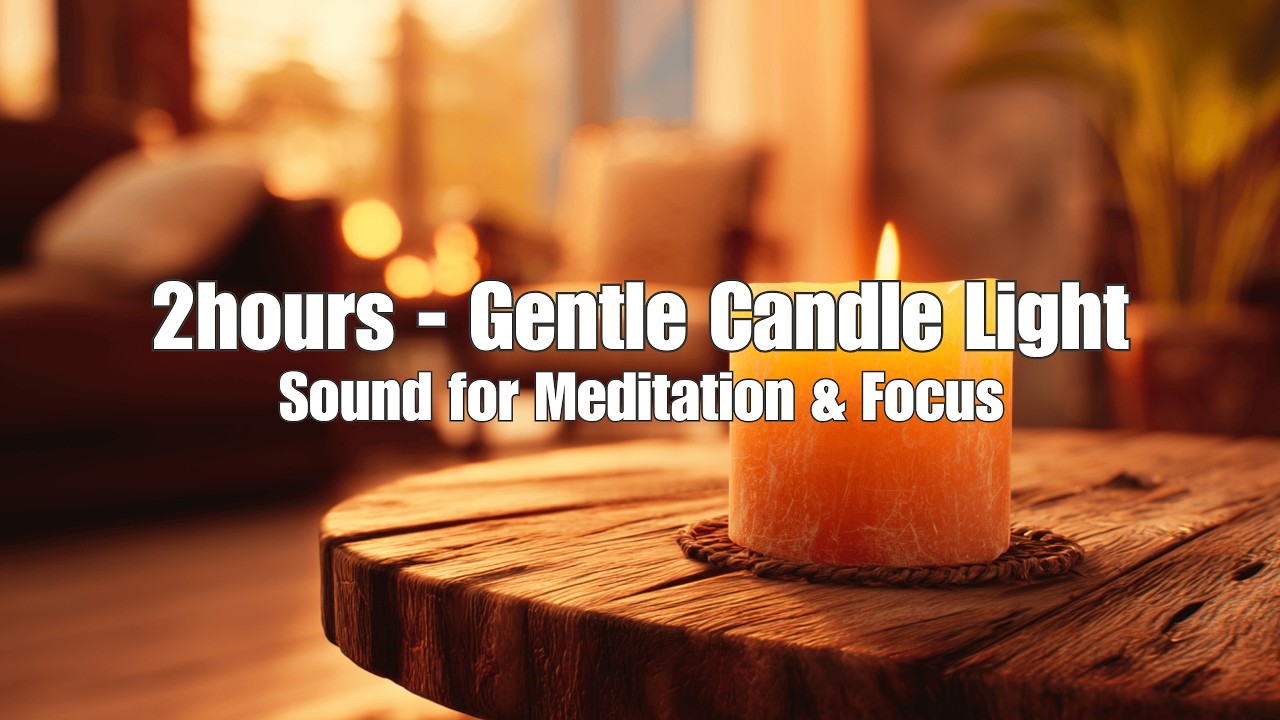 Gentle Candle Light: Soft Glow for Focus & Cozy Vibes 🕯️✨ #Candle #Relaxing #Focus