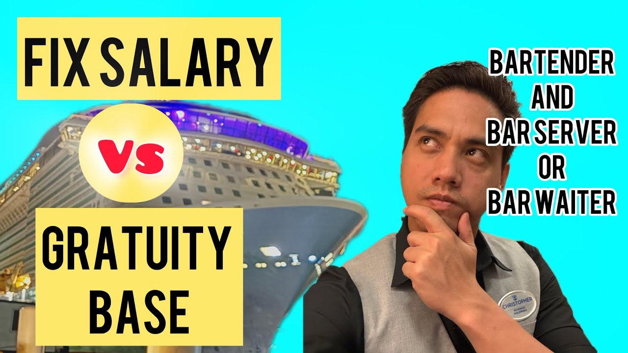Difference between fix salary and gratuity base salary | Bartender and Bar waiter gratuity base
