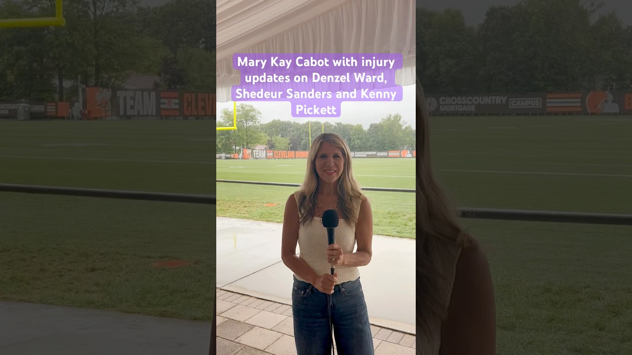 Mary Kay Cabot w/an injury update on #Browns Denzel Ward, Shedeur Sanders & Kenny Pickett on Day 16.