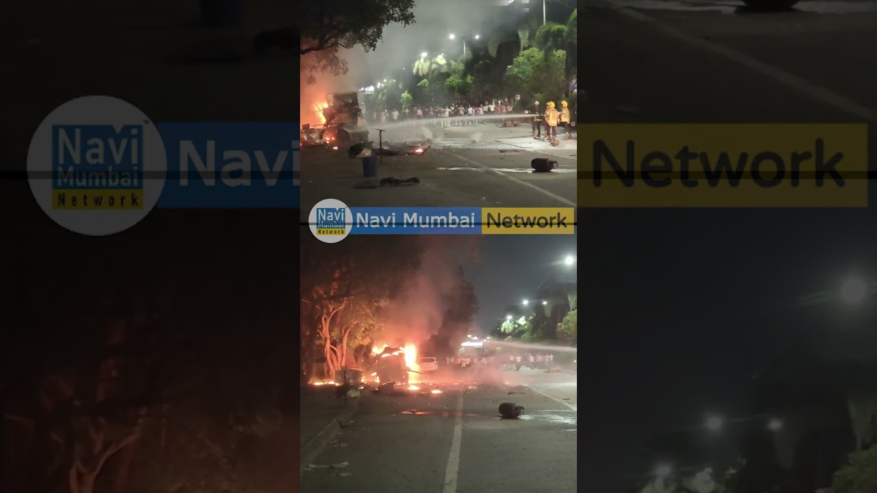 Navi Mumbai - Gas Cylinder Blast | Airoli - Chinese Food Cart FIRE