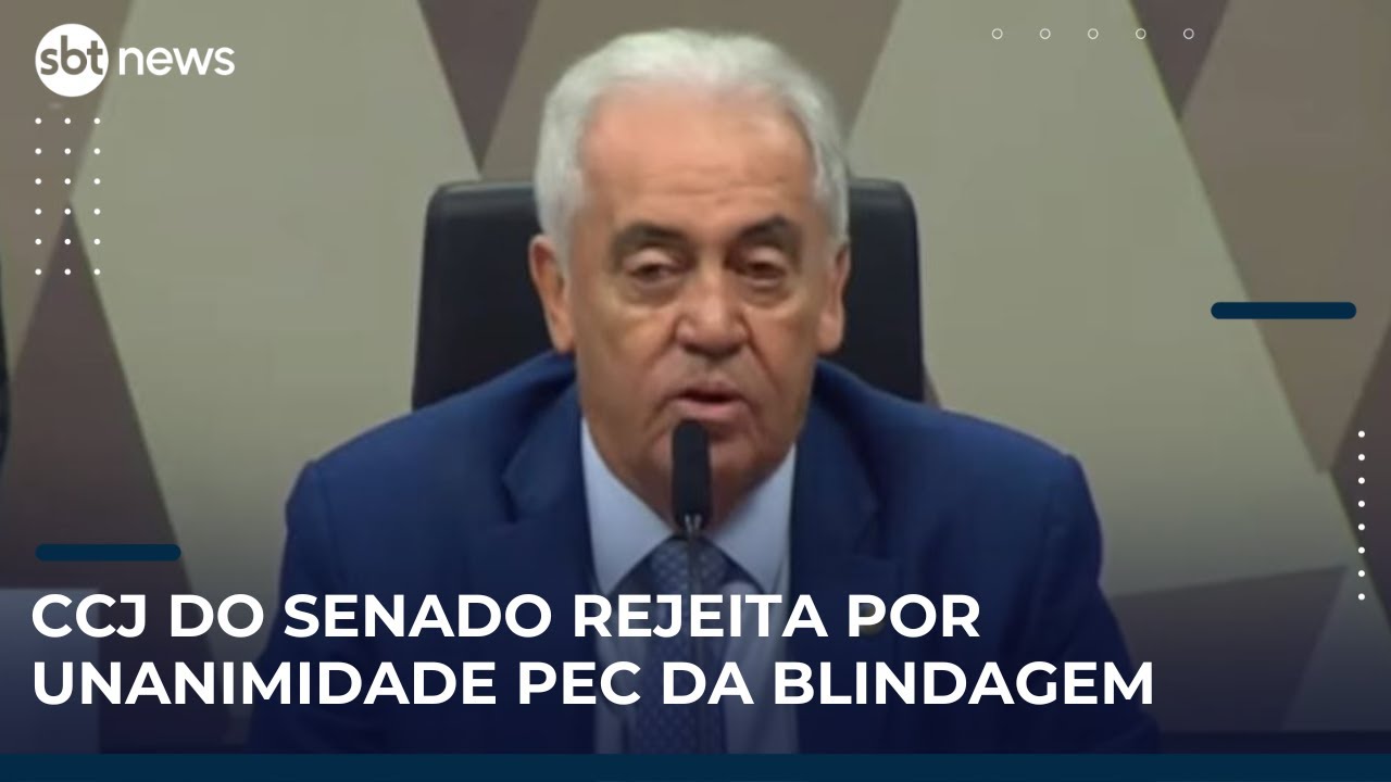 Veja momento em que CCJ do Senado rejeita PEC da Blindagem por unanimidade | #SBTNews
