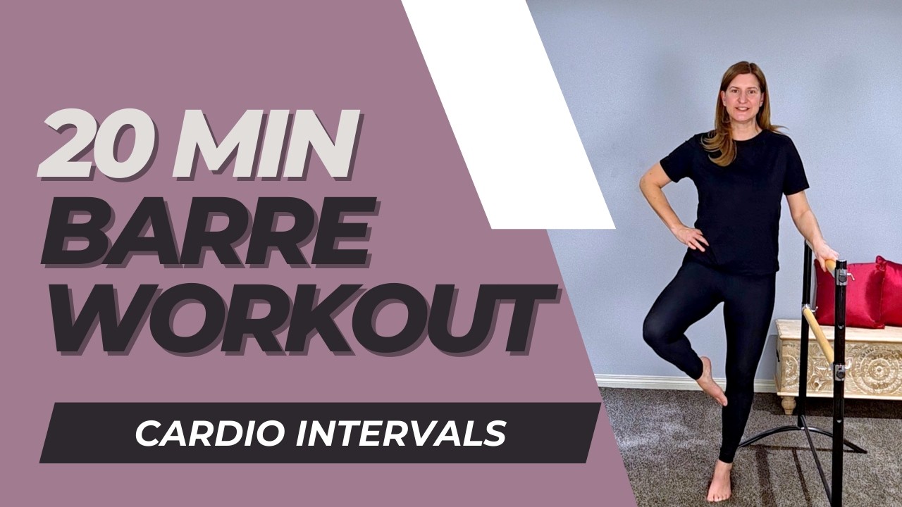 20-Minute Cardio Intervals Barre Workout | No Jumping