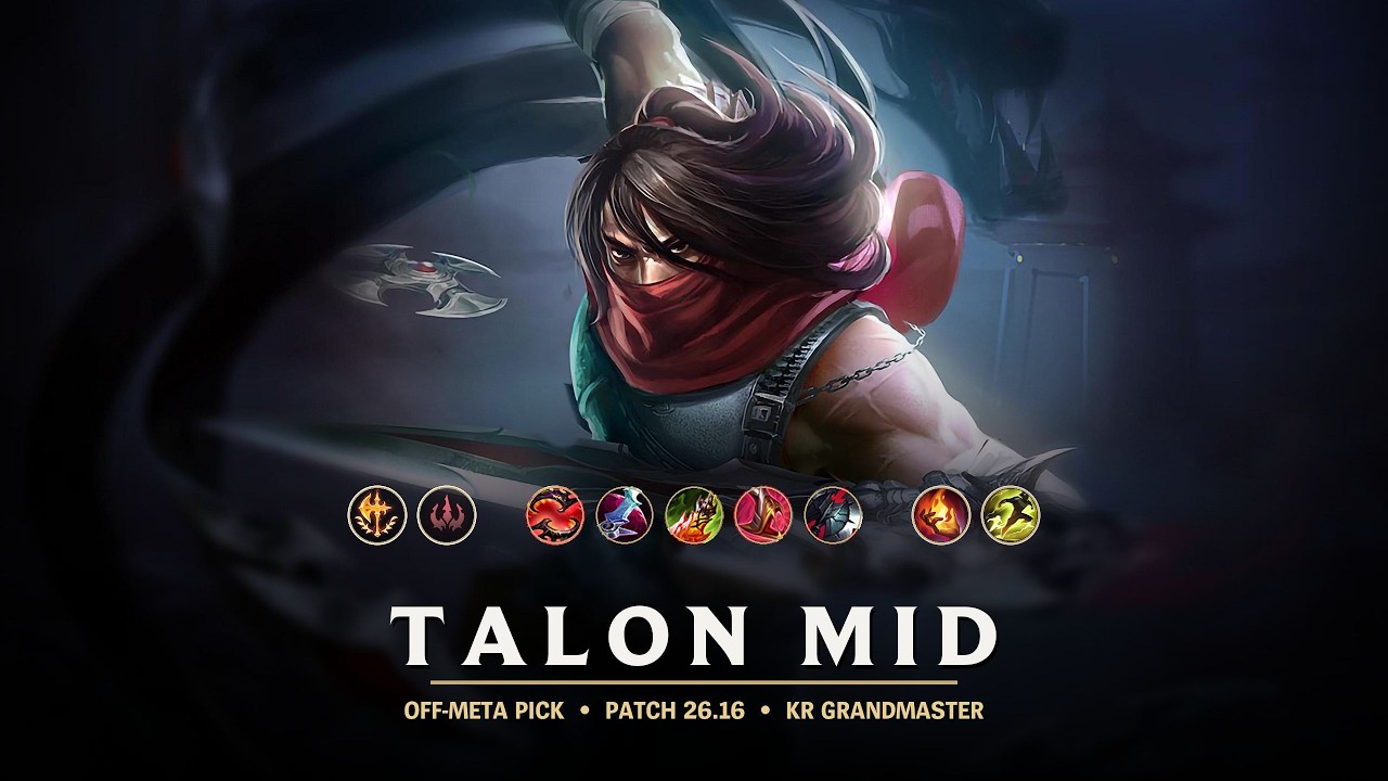 Bruiser Talon MID - Off-Meta Build | KR Grandmaster Patch 26.16