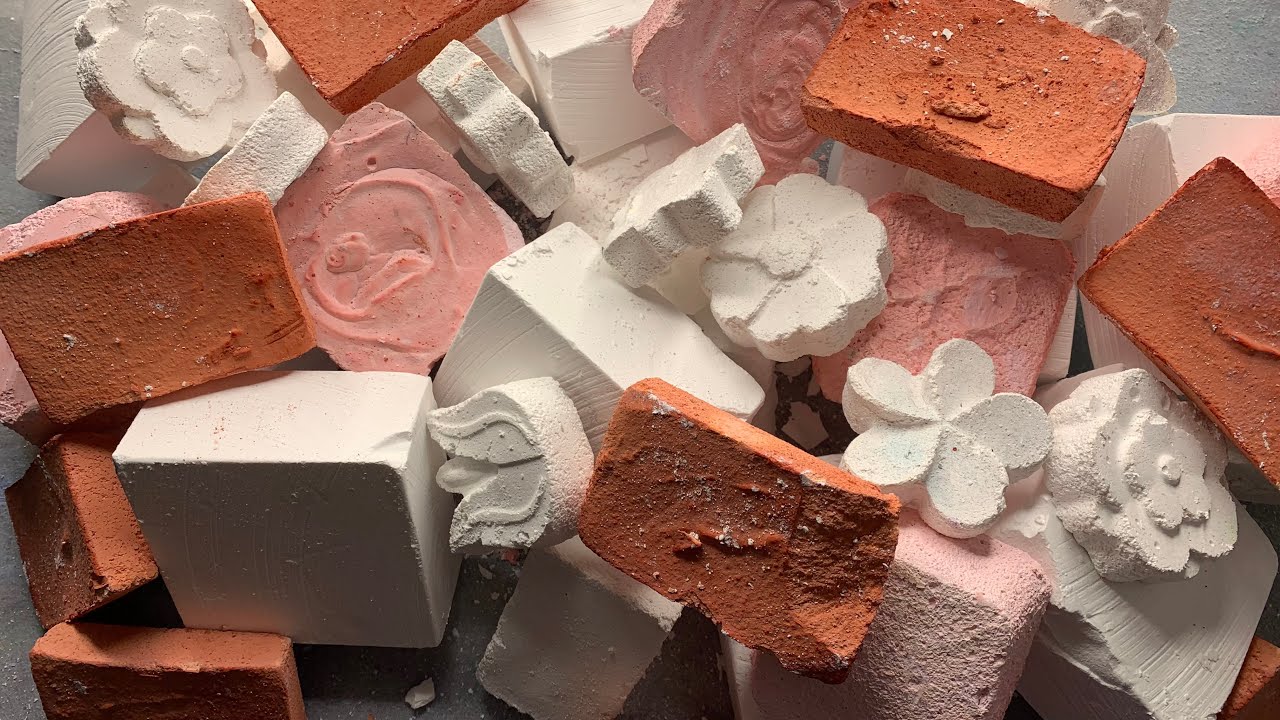 Fresh CFD Gym chalk Blocks Pink,Red and white  Collab with ​⁠​⁠@asmrdust67 HBD @april.jane63